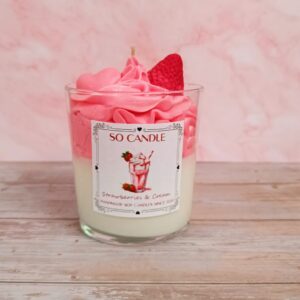Κερί Σόγιας Strawberries & Cream Signature Label