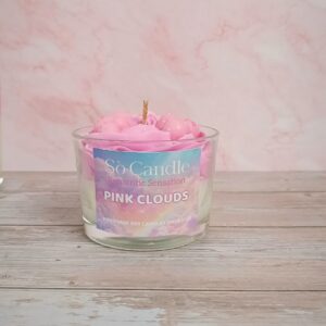 Χειροποïήτο Κερί Σόγιας Pink Clouds