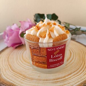 Κερί Σόγιας με Σαντιγί & Wax Melts – Lotus Biscoff & Caramel