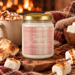Κερί Σόγιας Toasted Marshmallow σε Βάζο Μαρμελάδας