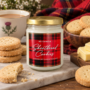 Κερί Σόγιας Shortbread Cookies σε Βάζο Μαρμελάδας