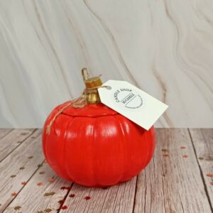 Κερί Σόγιας Pumpkin Spice Latte – Χειροποίητη Πορσελάνινη Κολοκύθα